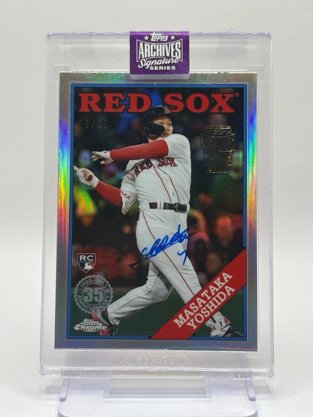 2025 Topps Archives Series MASATAKA YOSHIDA 2023 Rookie Buyback Auto 2/40 SP RC